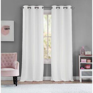 Lala + Bash Ashlee Gold Glitter Grommet Curtains